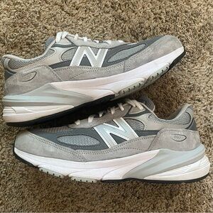 New Balance Women's Gray and White Sneakers
